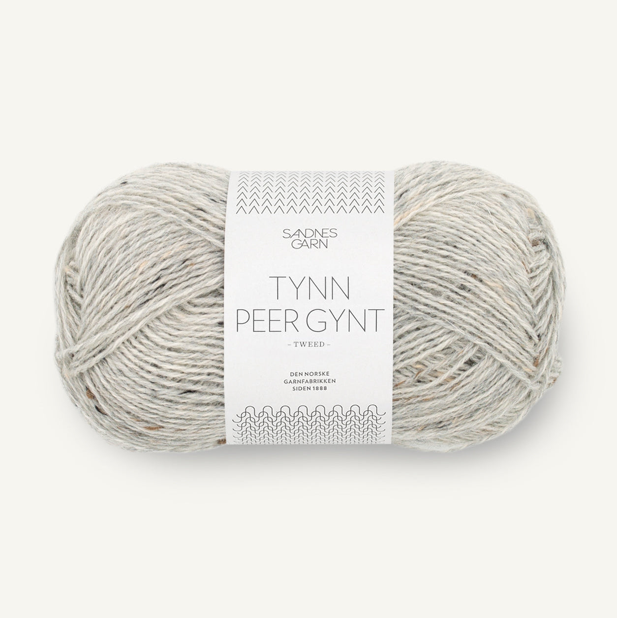 Sandnes Peer Gynt Tweed 1034 Lys Gråmeleret Tweed