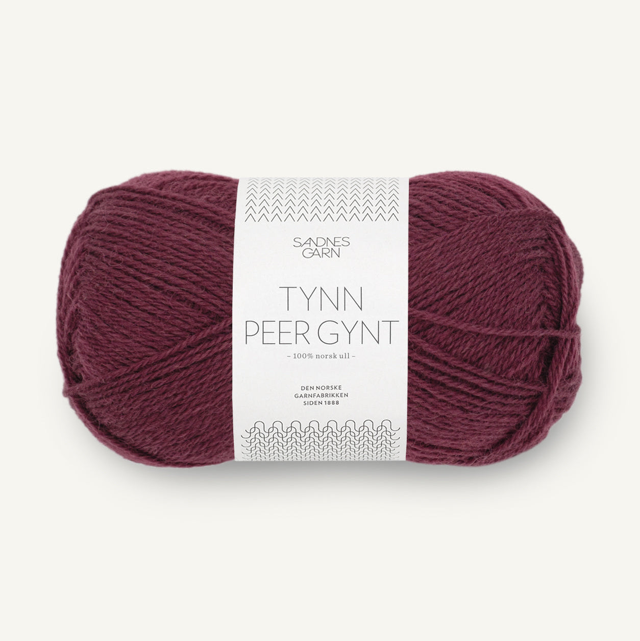 Sandnes Tynn Peer Gynt 4372 Dyb burgunder