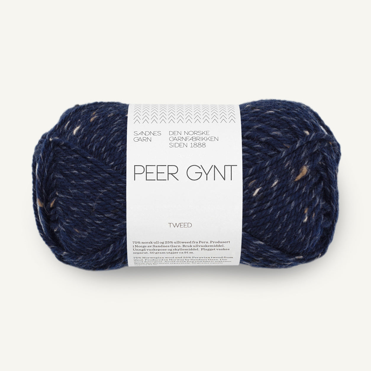 Sandnes Peer Gynt Tweed 5585 Marineblå tweed
