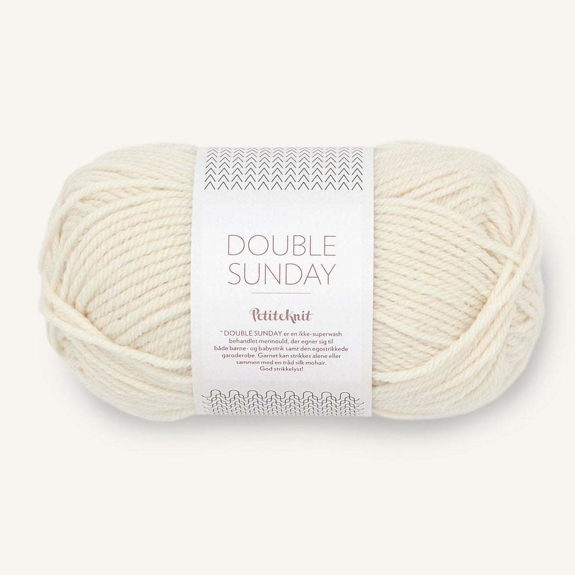 Sandnes Double Sunday - PetiteKnit 1012 Whipped Cream