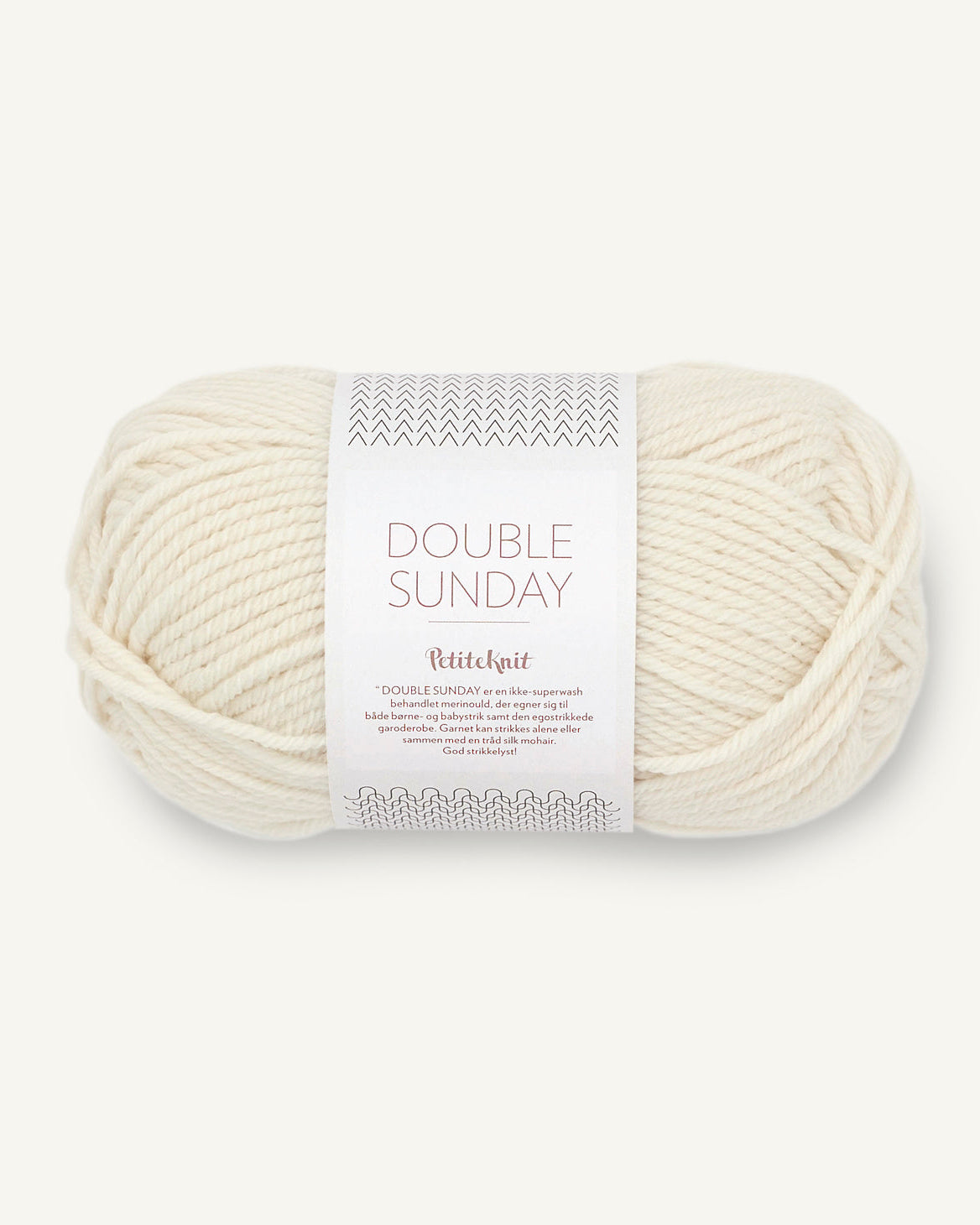 Sandnes Double Sunday - PetiteKnit 1012 Whipped Cream