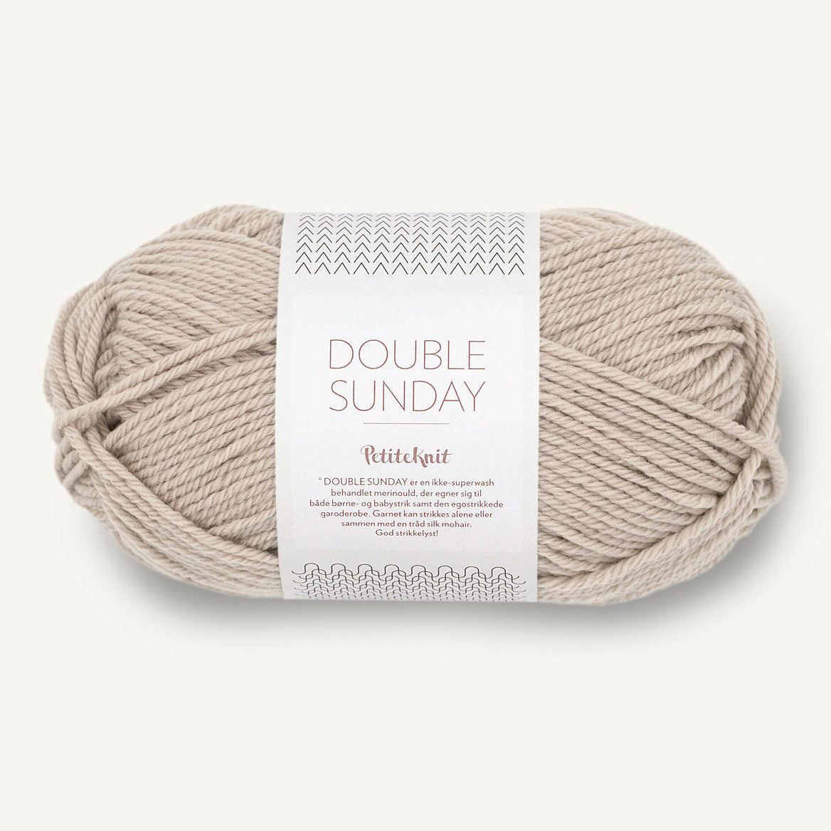 Sandnes Double Sunday - PetiteKnit 3812 Kardemomme