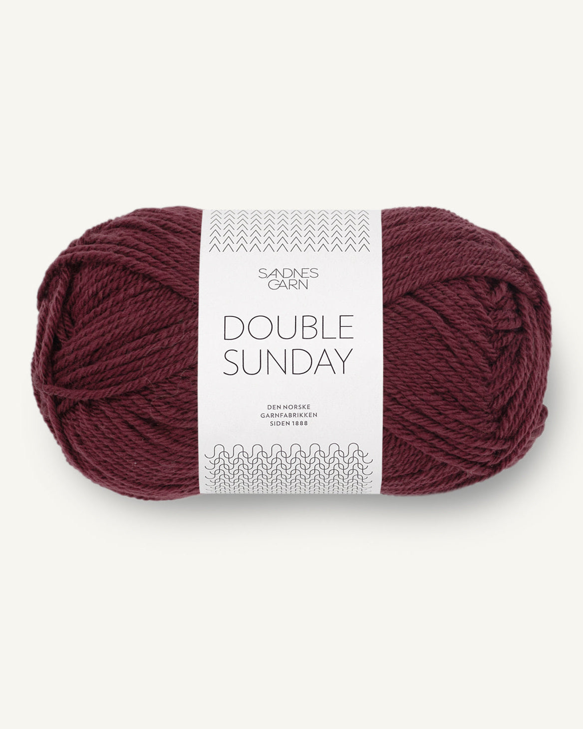 Sandnes Double Sunday 4372 Dyb Burgunder