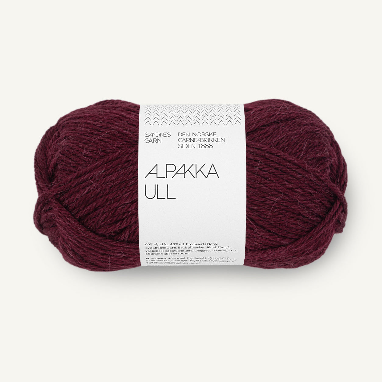 Sandnes Alpakka Ull 4372 Dyb Burgunder