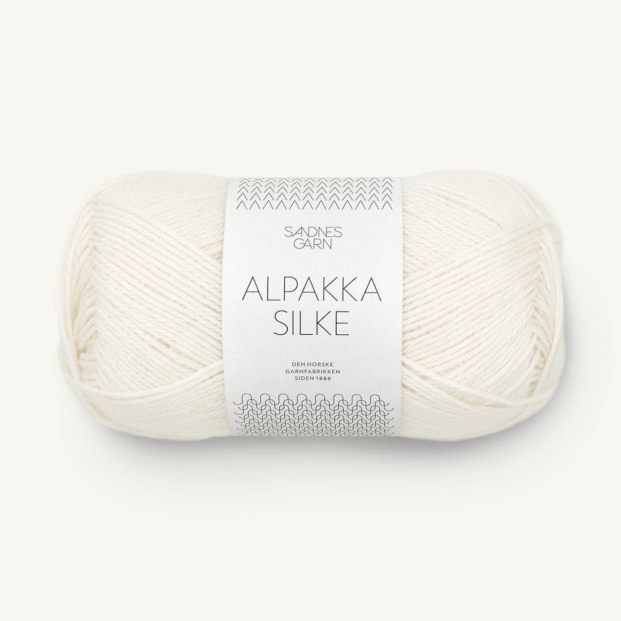 Alpakka Silke Sandnes Garn 1002 Hvit White