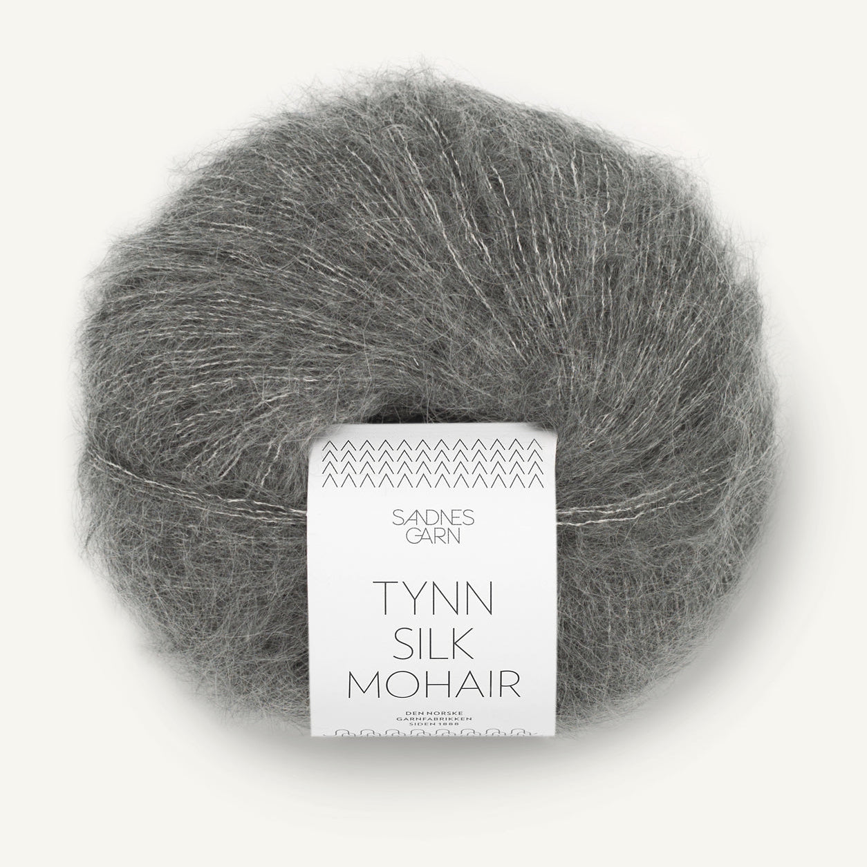 Sandnes Tynn Silk Mohair 1053 Mørk Gråmeleret