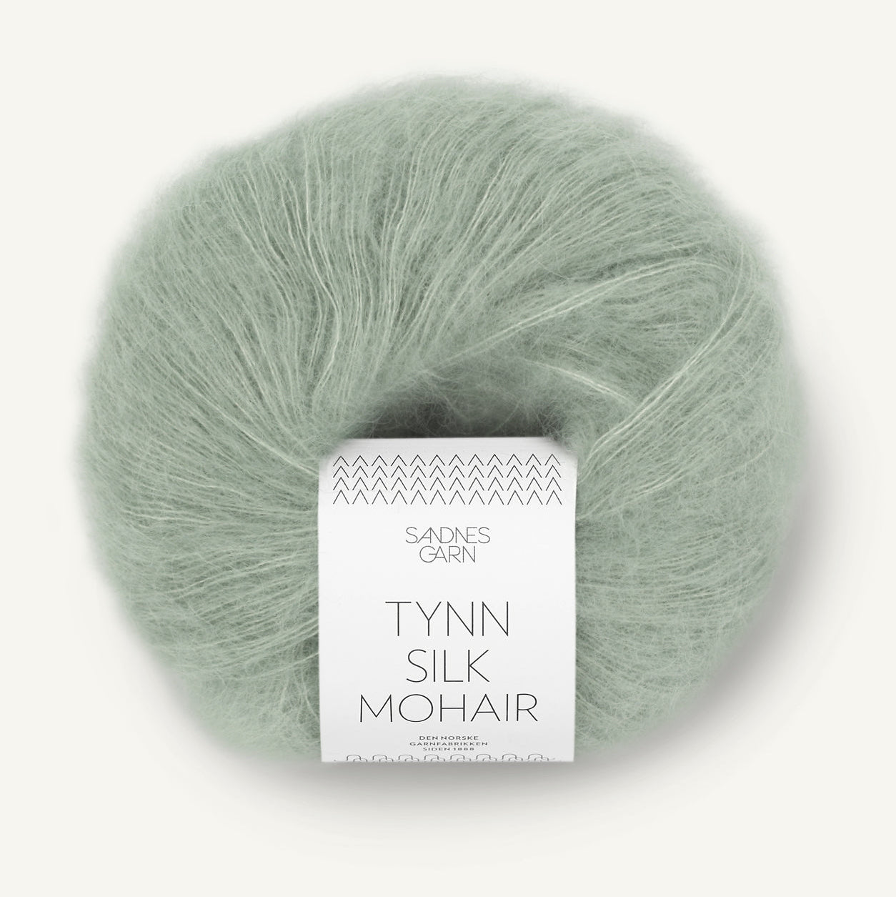 Sandnes Tynn Silk Mohair 8521 Støvet lys Grøn Grønn