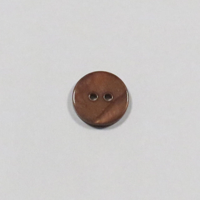 Perlemor Knap - Brun (11 mm)