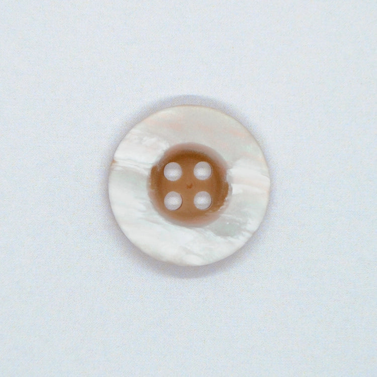 Meleret Knap Natur (20 mm)