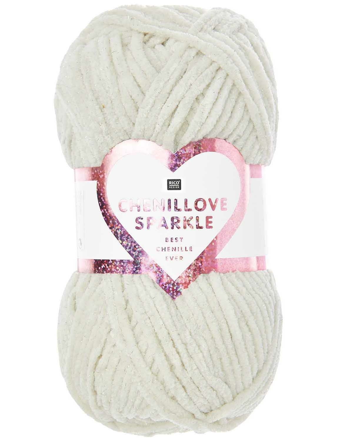 Rico Chenillove Sparkle 001 Cream