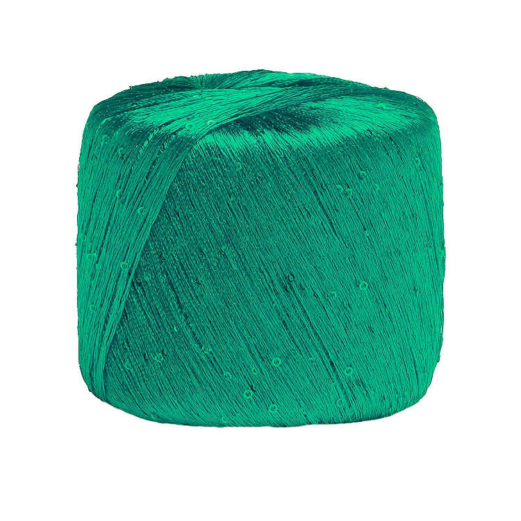 Lana Gatto Paillettes Verde Smeraldo