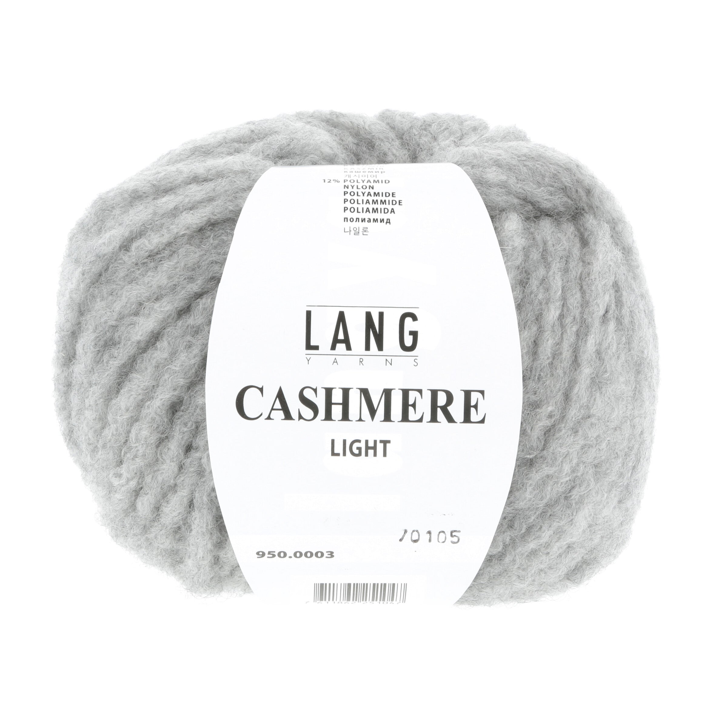 LANG YARNS Cashmere Light 03 Light Grey Melange