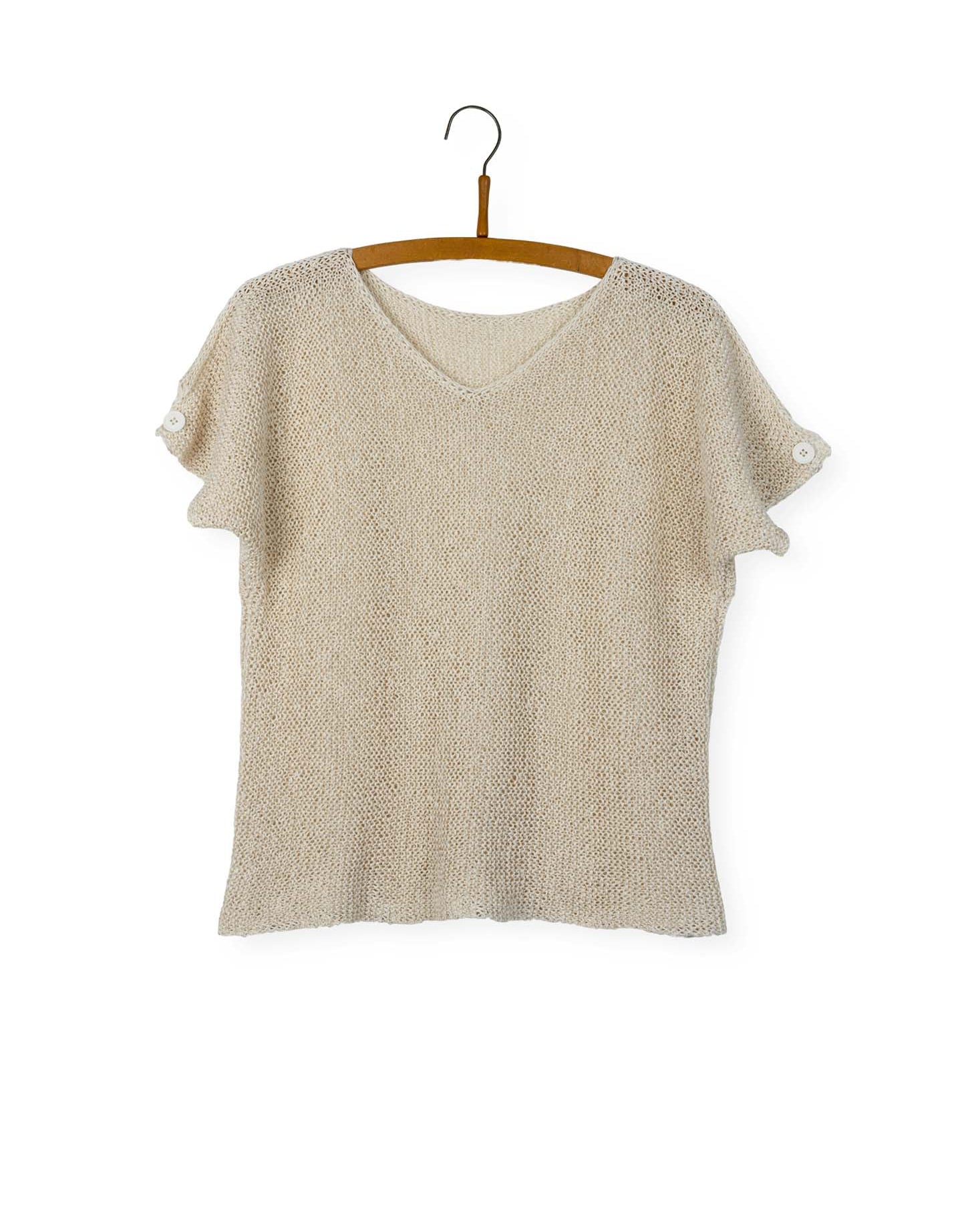 Isager Opskrift Hvid Sommer Bluse