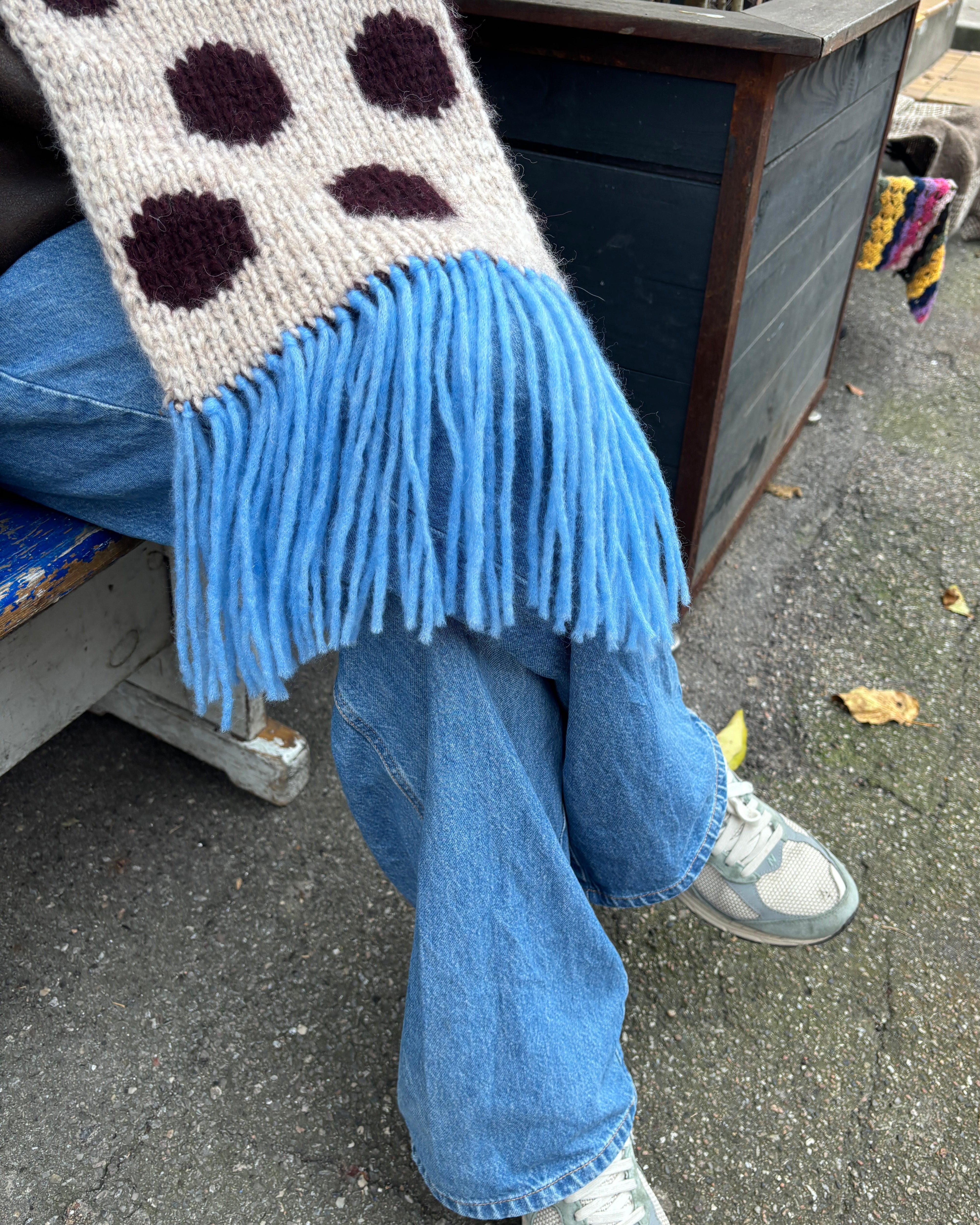 Big Dot Scarf Strikkeopskrift