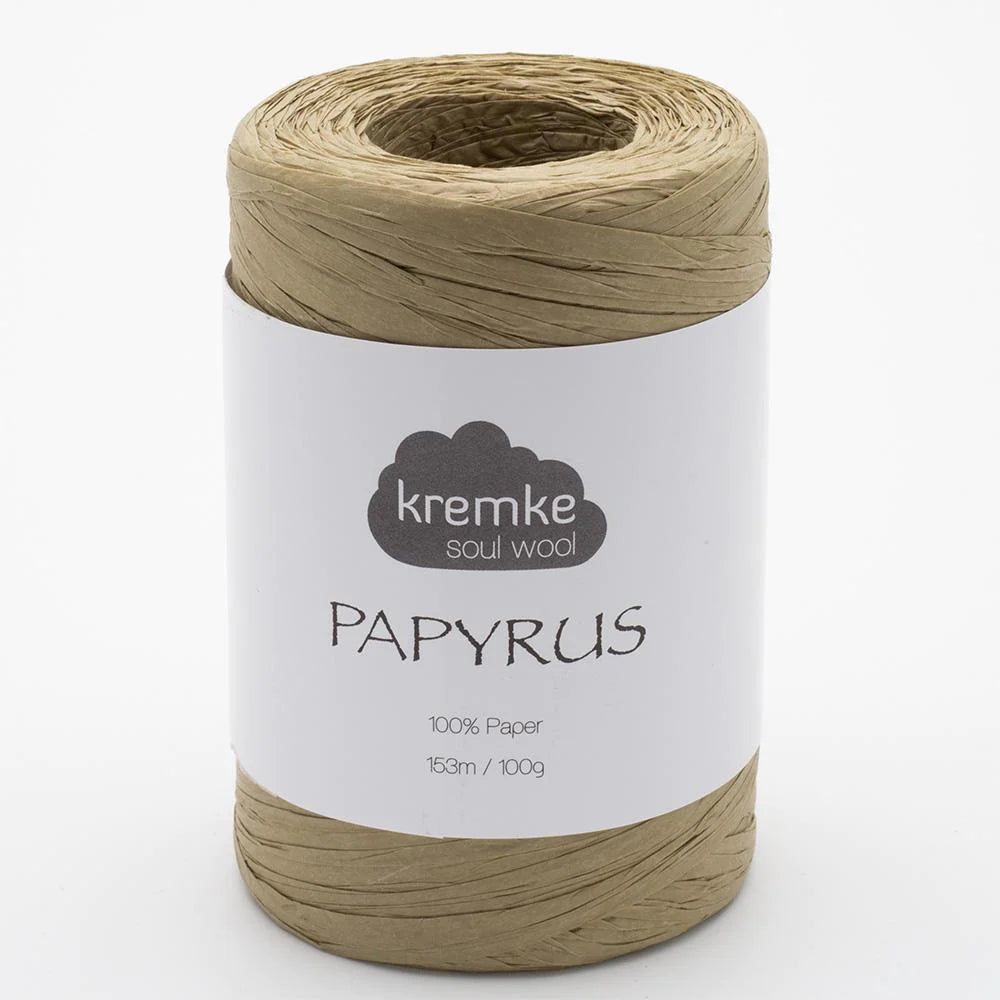 Kremke Papyrus 73 Støvet Grøn
