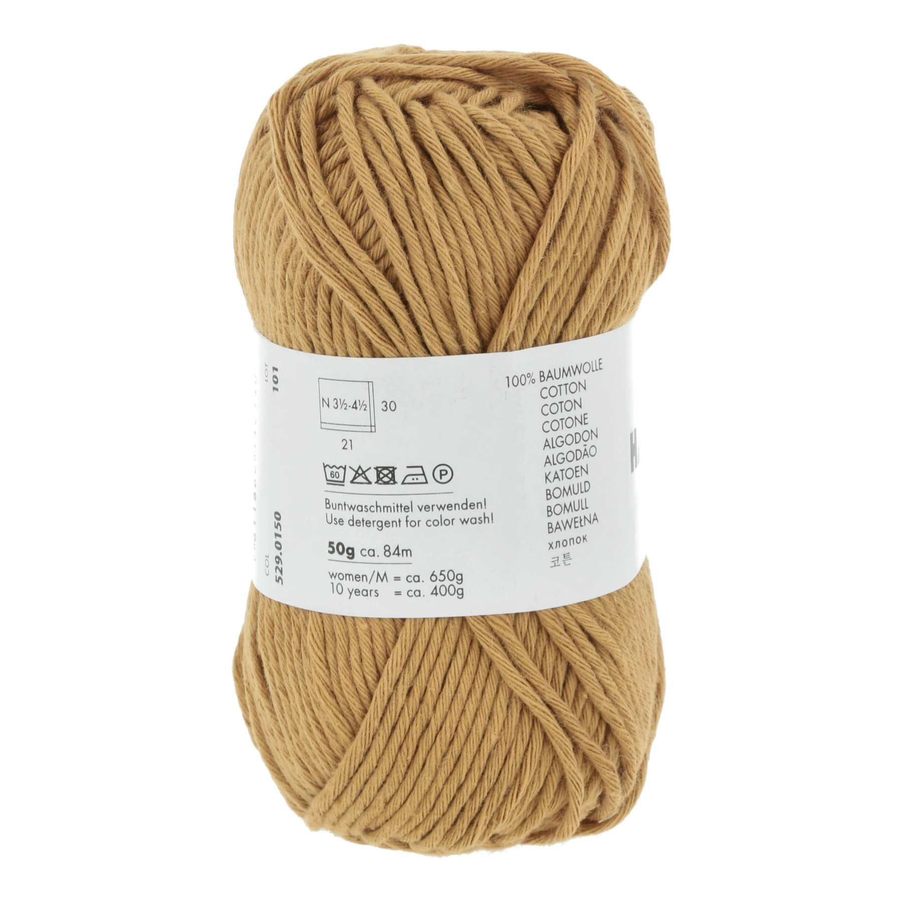 Lang Yarns Handarbeitsgarn 150 Mustard Yellow