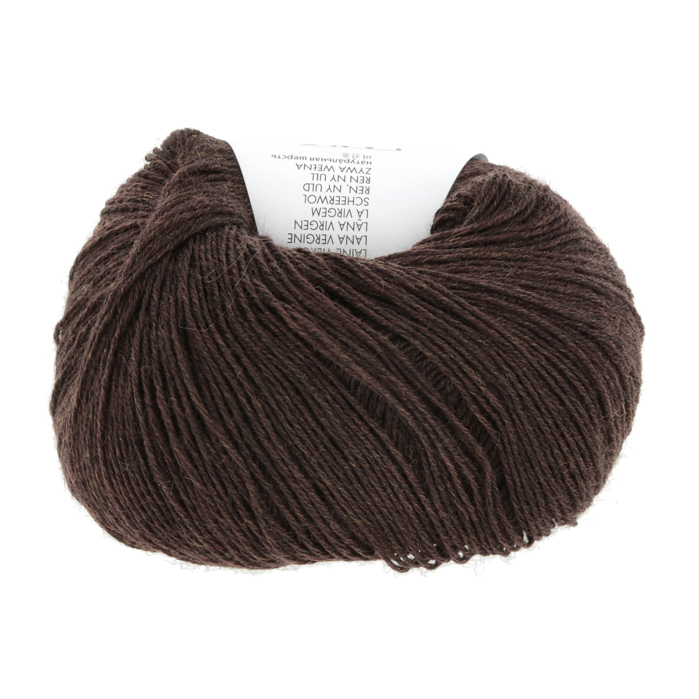 Lang Yarns Merino 400 368 Dark Brown Mélange
