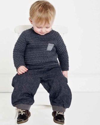 Babystrik på pinde 3 1/2 - 4