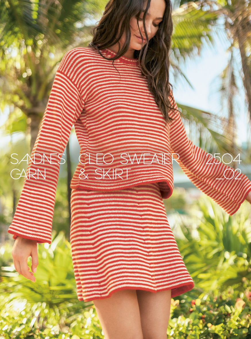 Sandnes Sommerstrikk 2504 no. 02 Cleo Sweater & Skirt