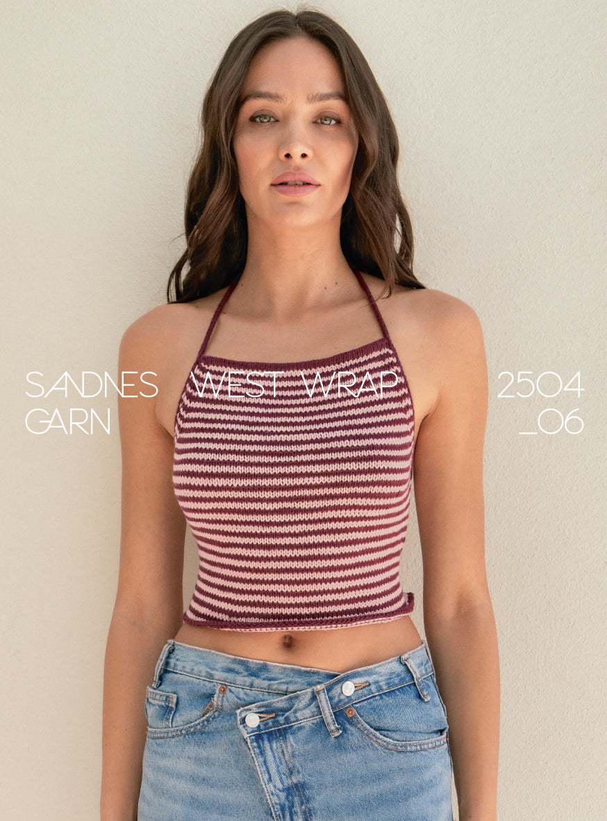 Sandnes Sommerstrikk 2504 no. 06 West wrap