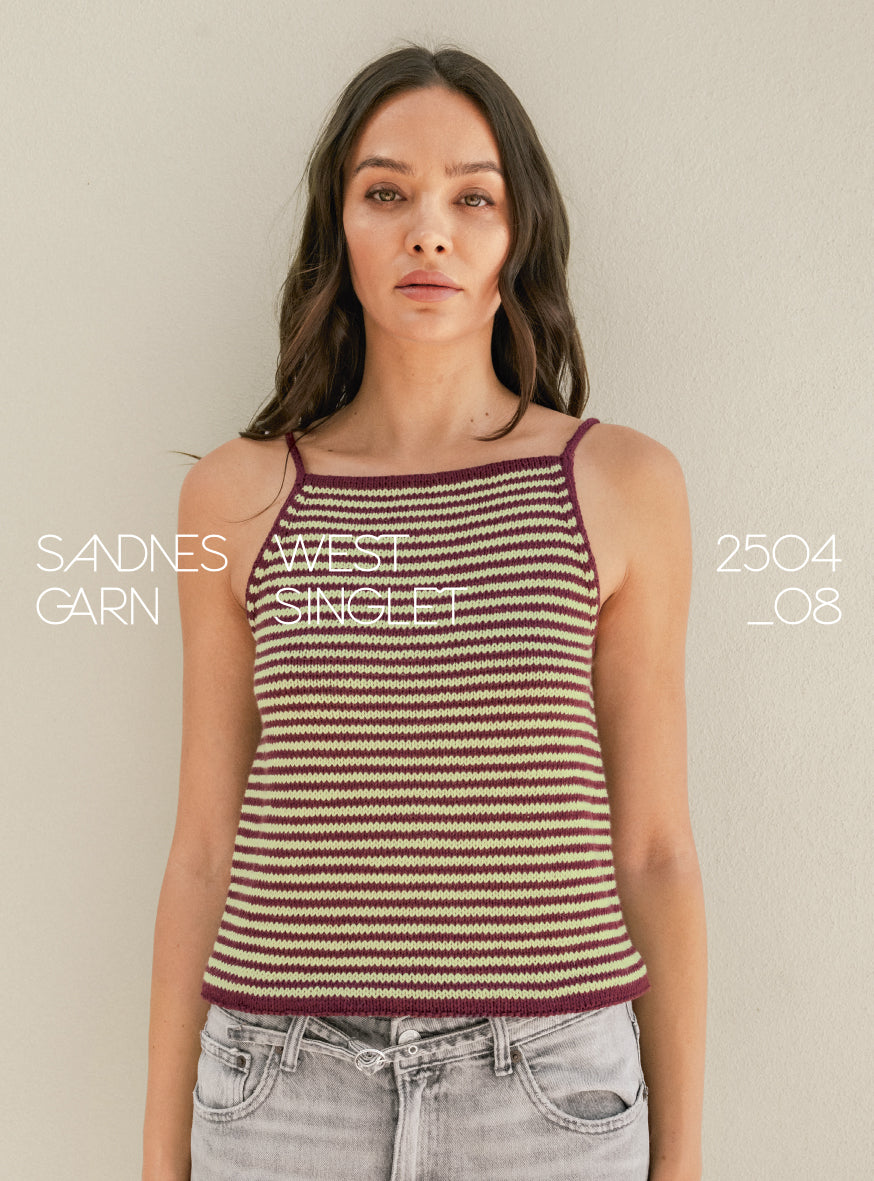 Sandnes Sommerstrikk 2504 no.08 West Singlet