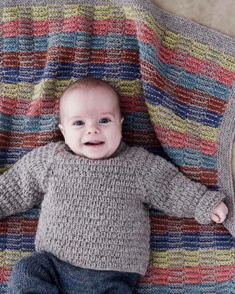 Babystrik på pinde 3 1/2 - 4