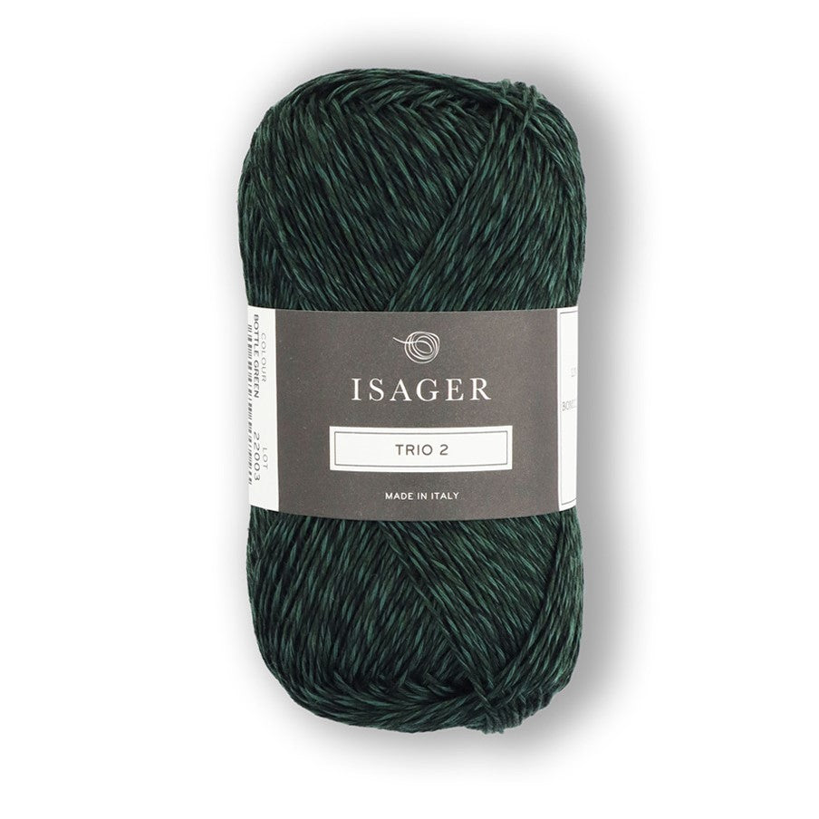 Isager Trio 2 Bottle Green