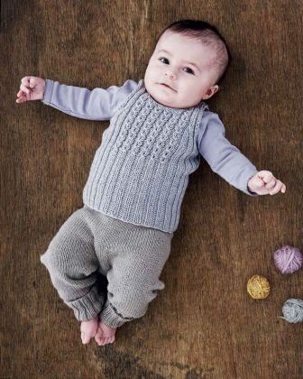 Babystrik på pinde 3 1/2 - 4