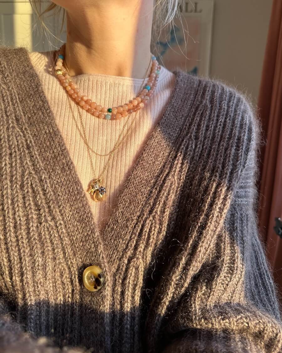PetiteKnit Agnete cardigan Brun