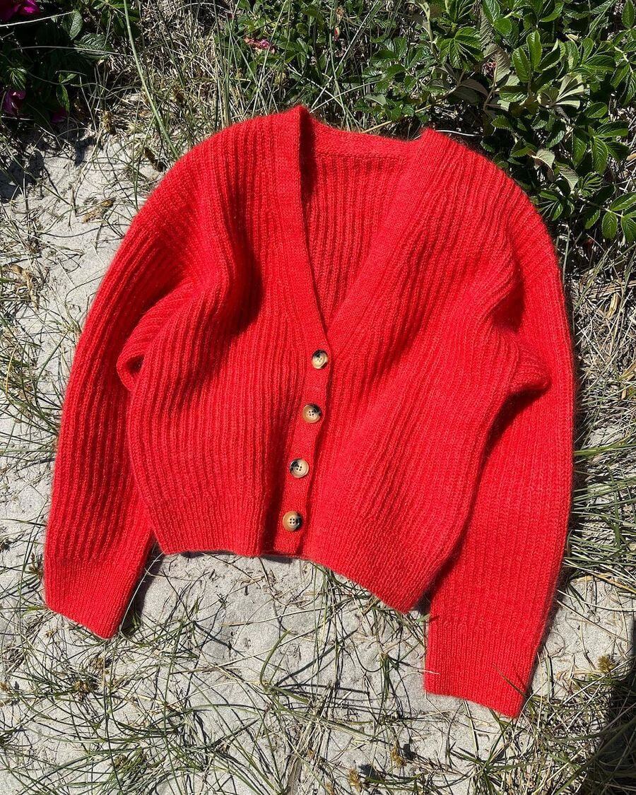 PetiteKnit Agnete cardigan Rød