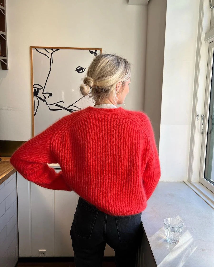 PetiteKnit Agnete cardiganRød