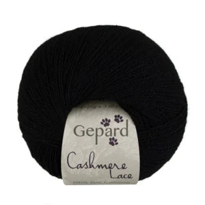 Gepard Garn Cashmere Lace 599 B Sort