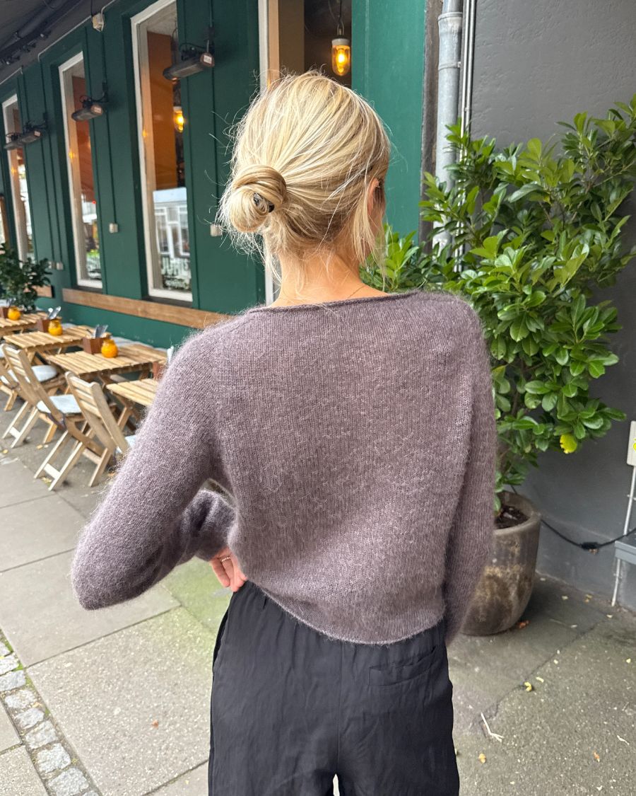 PetiteKnit Ivy cardigan Silk Mohair 23 masker