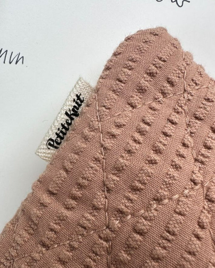 Knitter's Tool Purse - Praline Seersucker