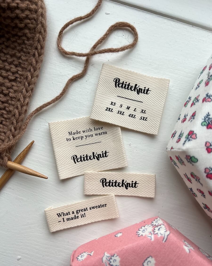 PetiteKnit Label What A Great Sweater I Made It