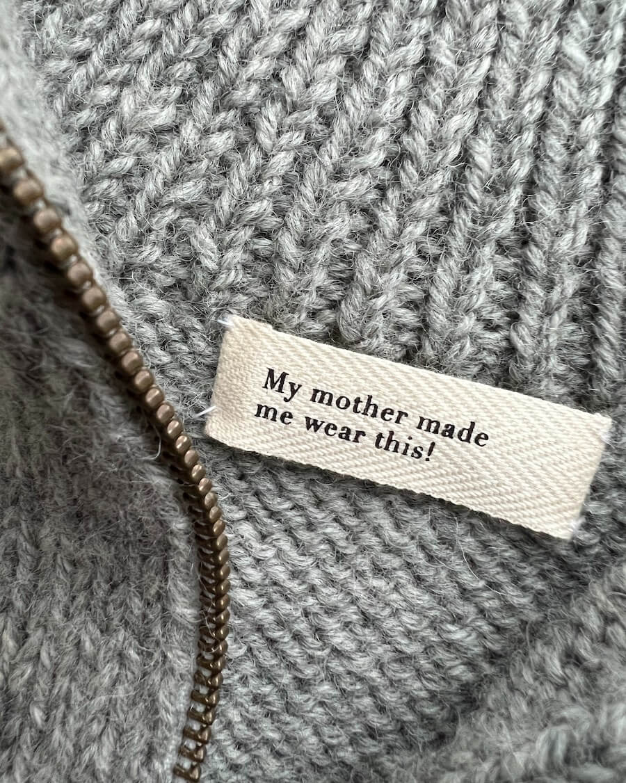 PetiteKnit Label My Mother Made Me Wear This