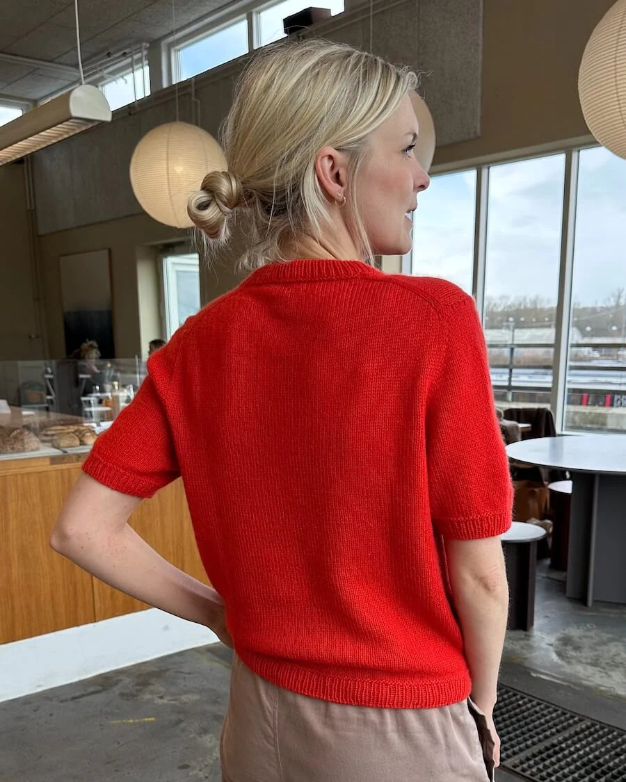 PetiteKnit Poppy Tee Rød1