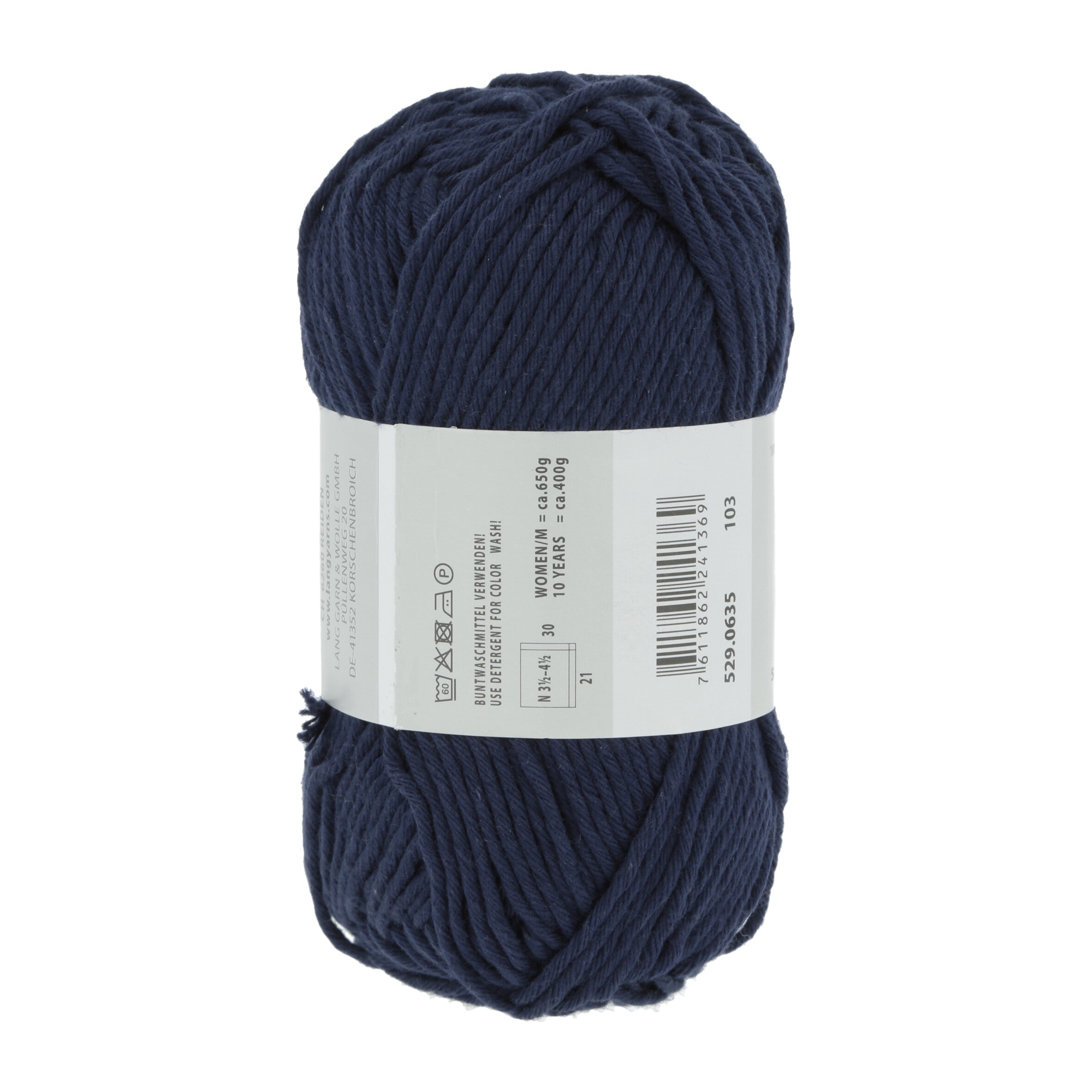 Lang Yarns Handarbeitsgarn 635 Blue Marine
