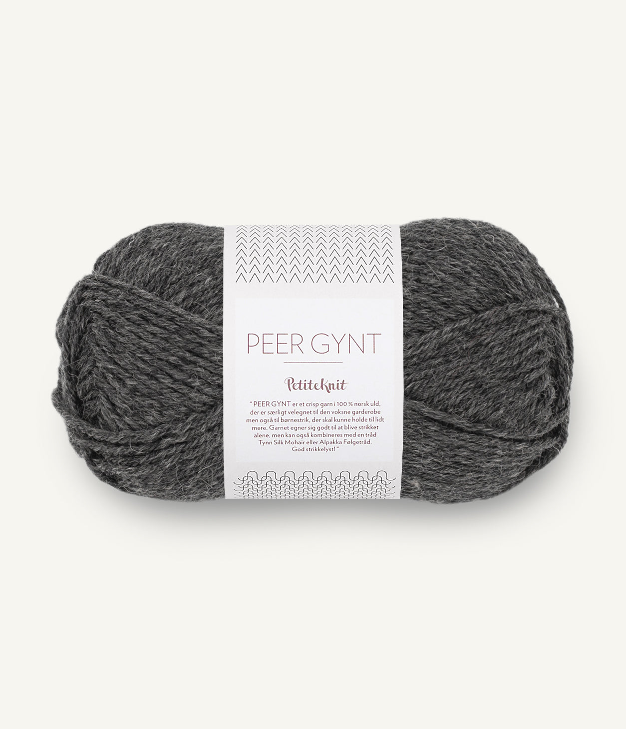 Sandnes Peer Gynt Petiteknit 1065 Koksgrå Charcoal Melange