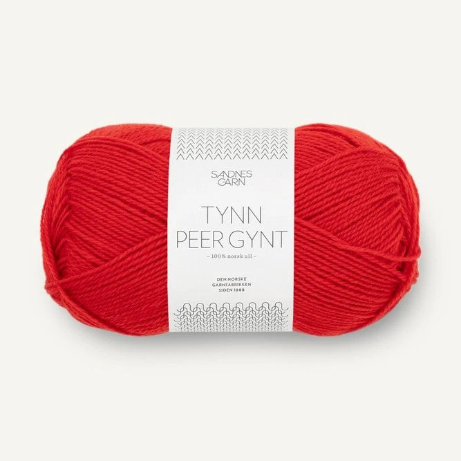 Sandnes Tynn Peer Gynt 4018 Scarlet red rød