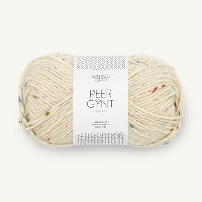 Sandnes Peer Gynt 1044 Natur Tutti Frutti Tweed