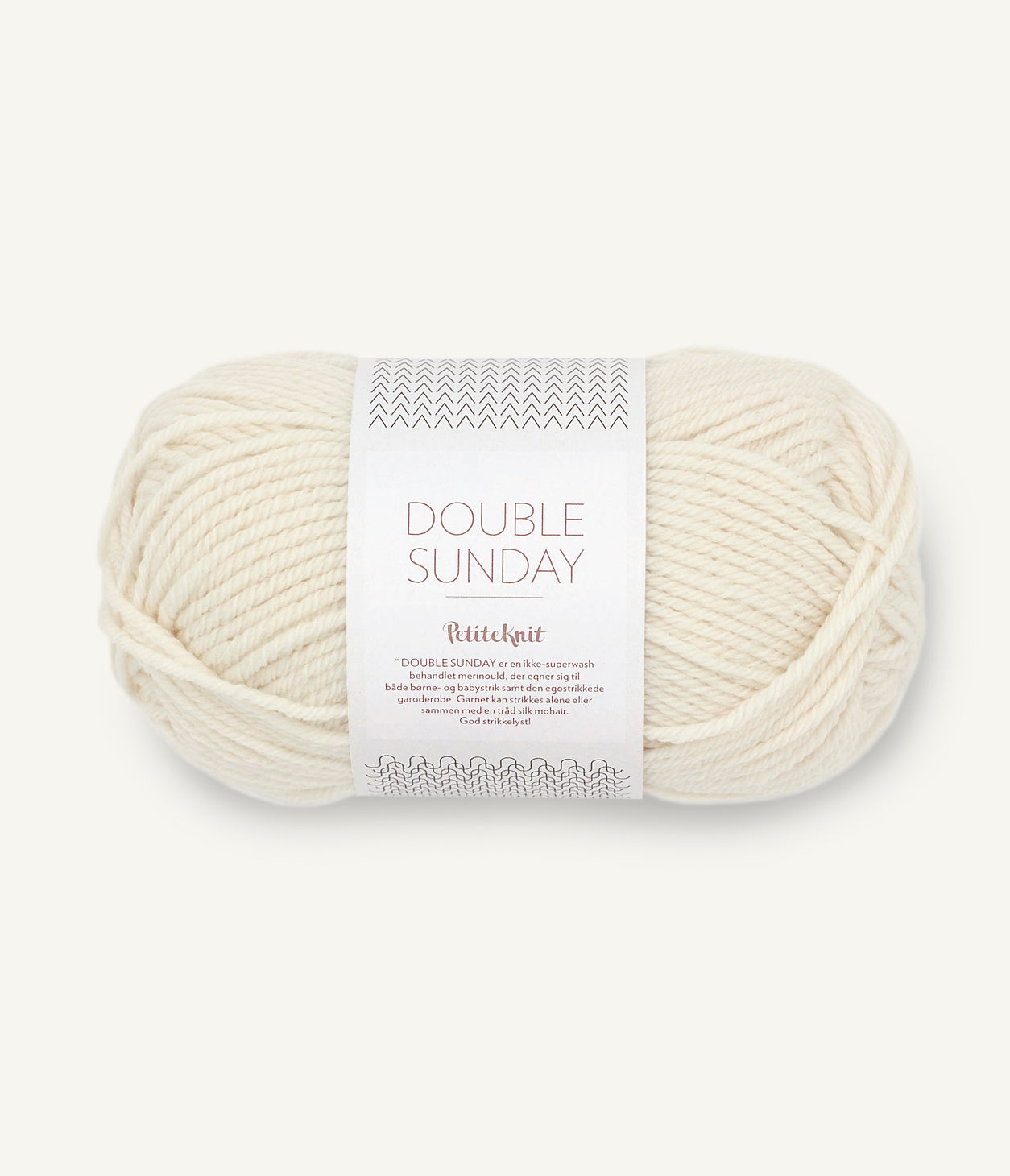 Sandnes Double Sunday - PetiteKnit 1012 Whipped Cream