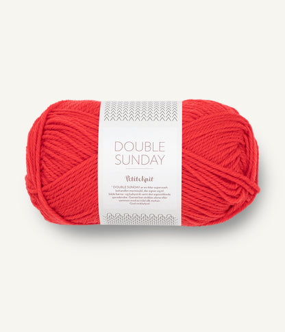 Sandnes Double Sunday - PetiteKnit 4008 Poppy