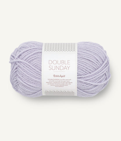 Sandnes Double Sunday - PetiteKnit 5012 Perfect Purple