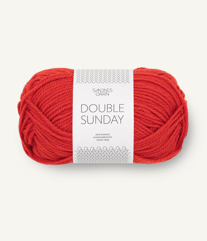 Sandnes Double Sunday 4018 Scarlet Red