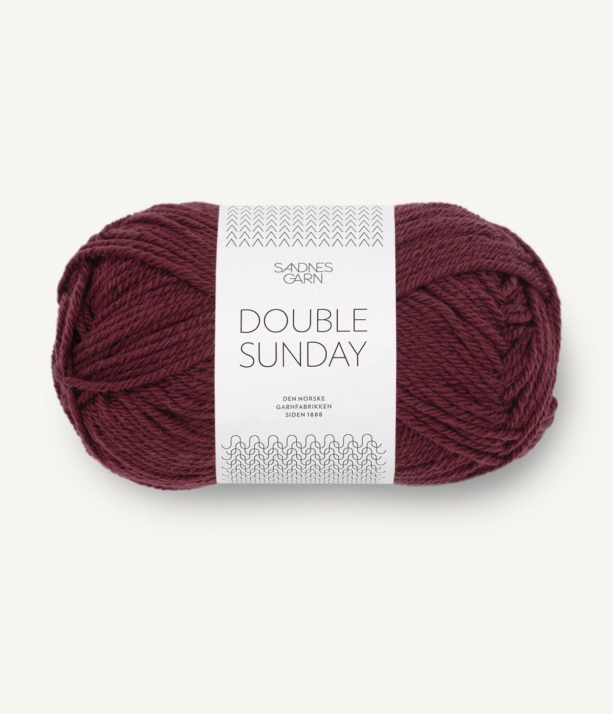 Sandnes Double Sunday 4372 Dyb Burgunder 