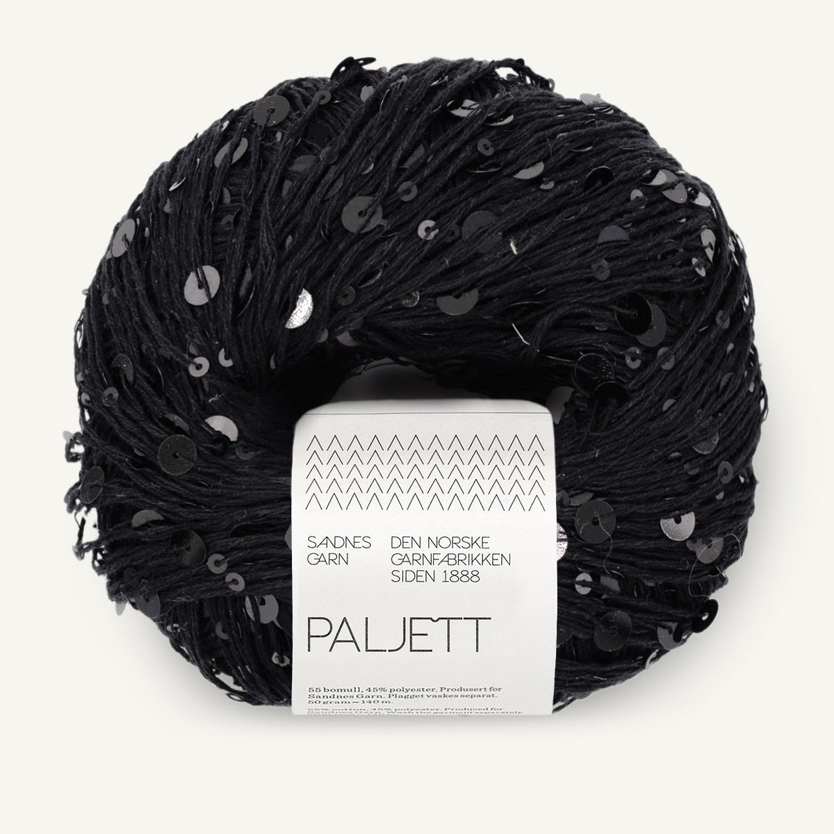 Sandnes Paljett 1090 Black Tie Twinkle