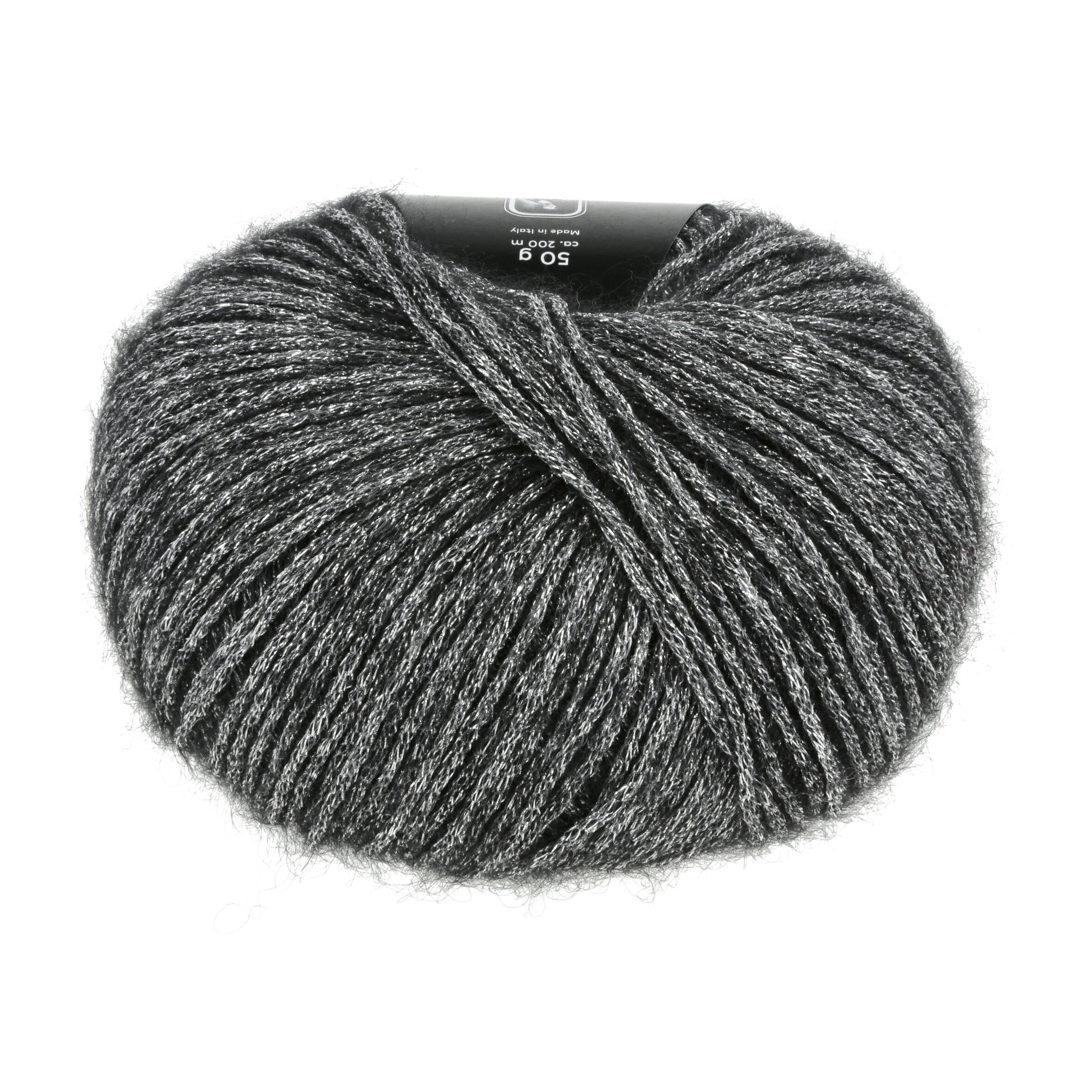Lang Yarns Glamour 04 Black Silver