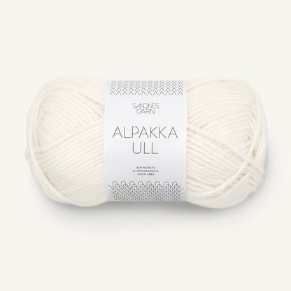 Sandnes Alpakka Ull 1002 Hvit Hvid