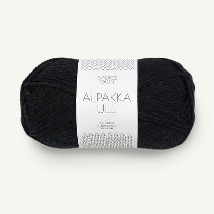 Sandnes Alpakka Ull 1099 Svart Sort 